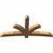 Ekena Millwork Davenport Timber Gable Bracket, Western Red Cedar, 84"W x 42"H x 5 1/2"D x 5 1/2"F, 12/12 Pitch GBW084X42X0606DAV00SWR - alternate 4